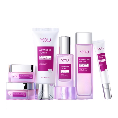 ❤ MEMEY ❤ Y.O.U Advanced Youth | Purifying Cleanser | Peptide Serum | Revitalizing Micro Essence | Peptide Eye Cream | BPOM