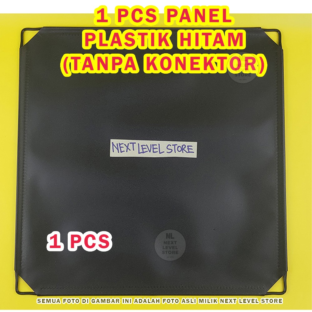 DIY Panel Pagar Kandang 35x35cm Anjing Kucing Kelinci Kura Lemari Rak Sepatu Tanaman - Pilih di VARIASI-Panel Plastik Hitam