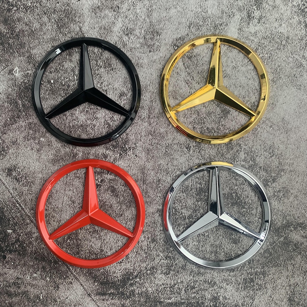 Mercedes-Benz Logam Emblem Stiker Bagasi Belakang Mobil Modifikasi Logo Stiker Untuk C200 E260 S350L