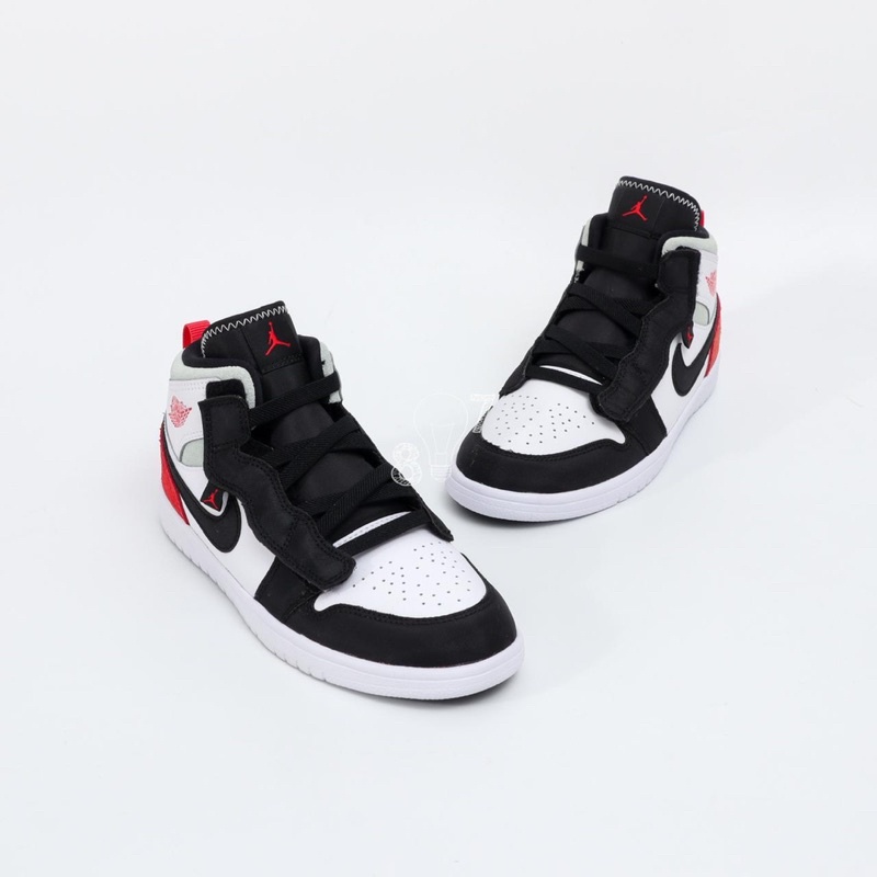 Air Jordan 1 Mid Union Black Toe Kids