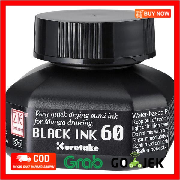 

(BISA COD) ZIG KURETAKE INK BLACK 60ML