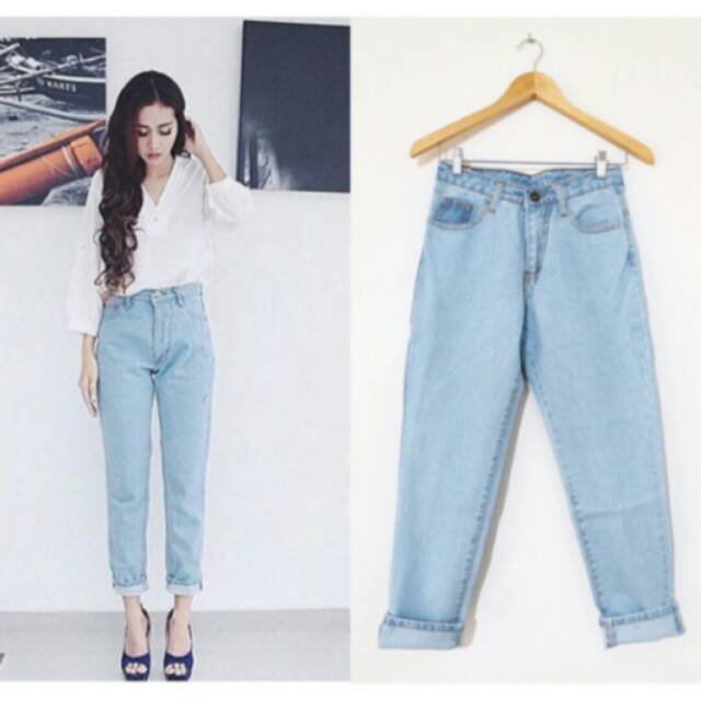 boyfriend high waist jeans
