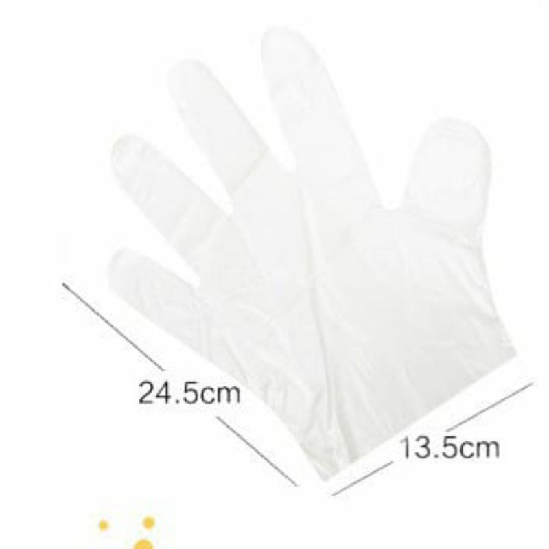 ~ PIYOSHI08 ~ Sarung Tangan  Plastik Isi 100 Pcs / Disposable Gloves / Sekali Pakai PD139