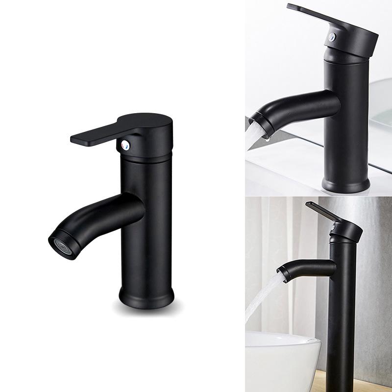 Keran Air Panas Dingin Mixer Warna Hitam Matte untuk 