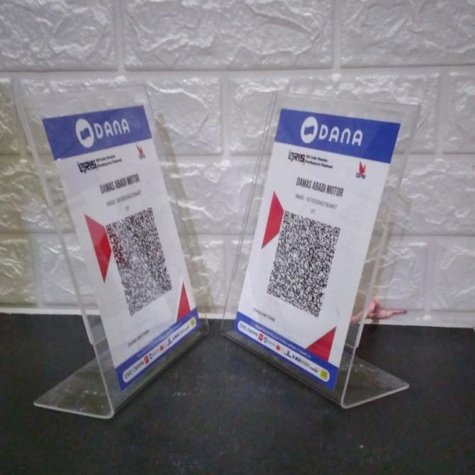 

Office & Stationery | Document Organizer | Stand Akrilik A5 Untuk Qr Code Scan - Tipe L Acrylic A5 Miring Berdiri | Best Seller