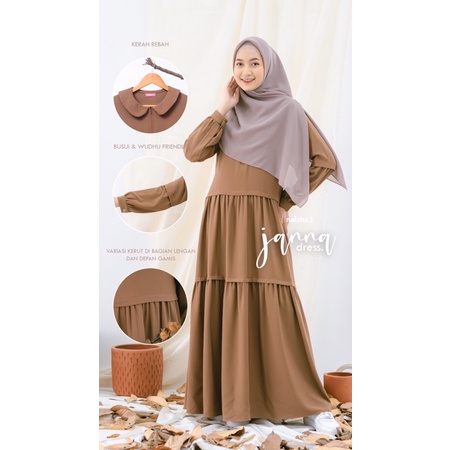 Janna Dress Naisha Hijrah (Gamis Only)