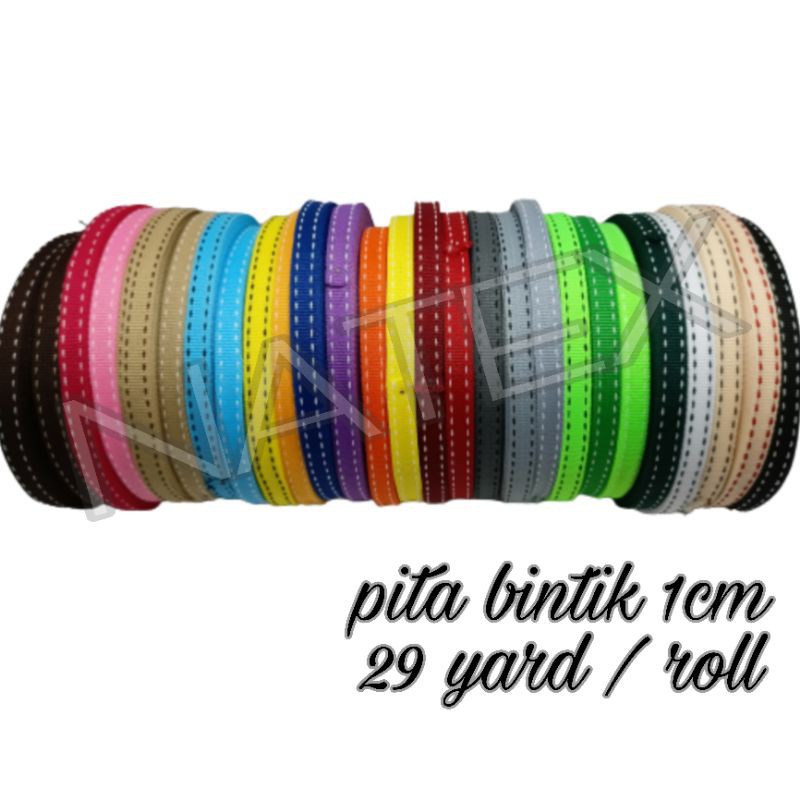 

( 25 Meter ) Pita List Motif Bintik Untuk List pinggiran 1cm