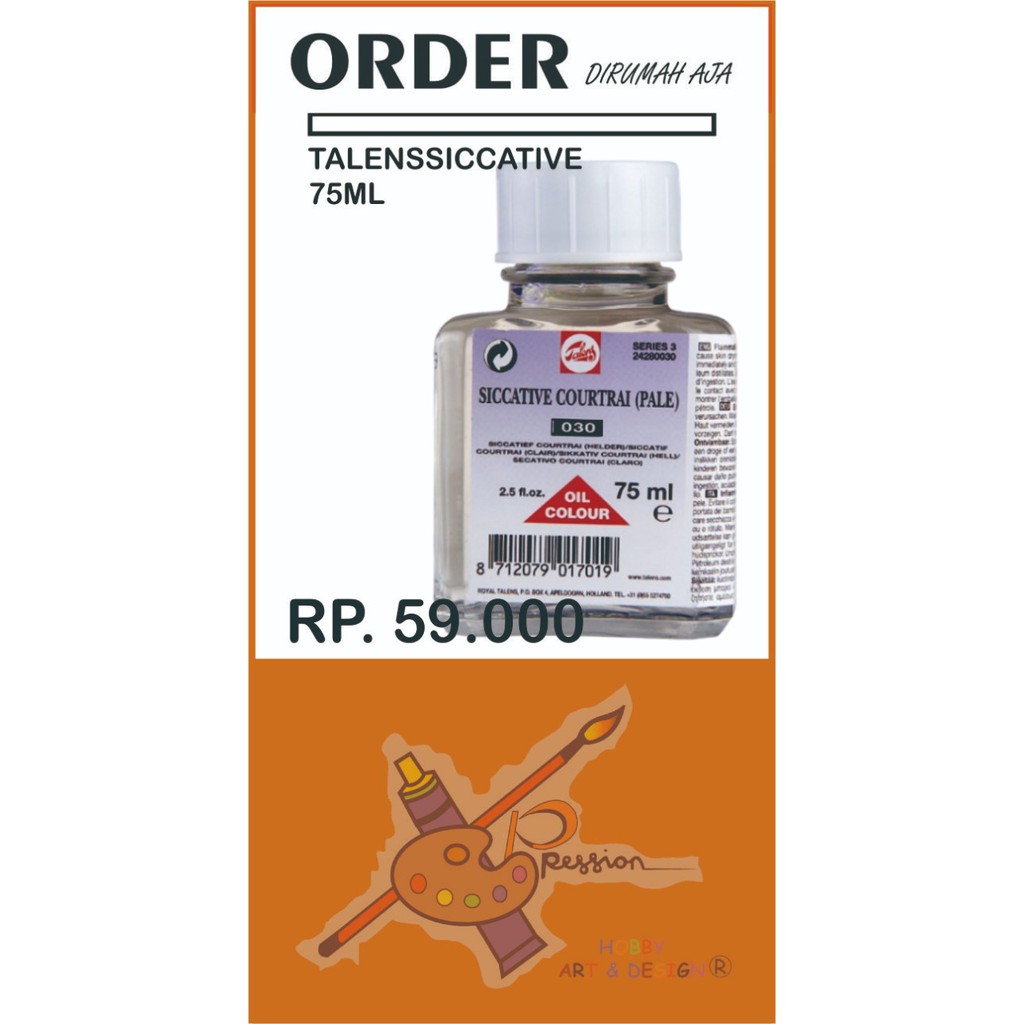 

TALENS SICCATIVE COURTRAI FOR OIL COLOUR
