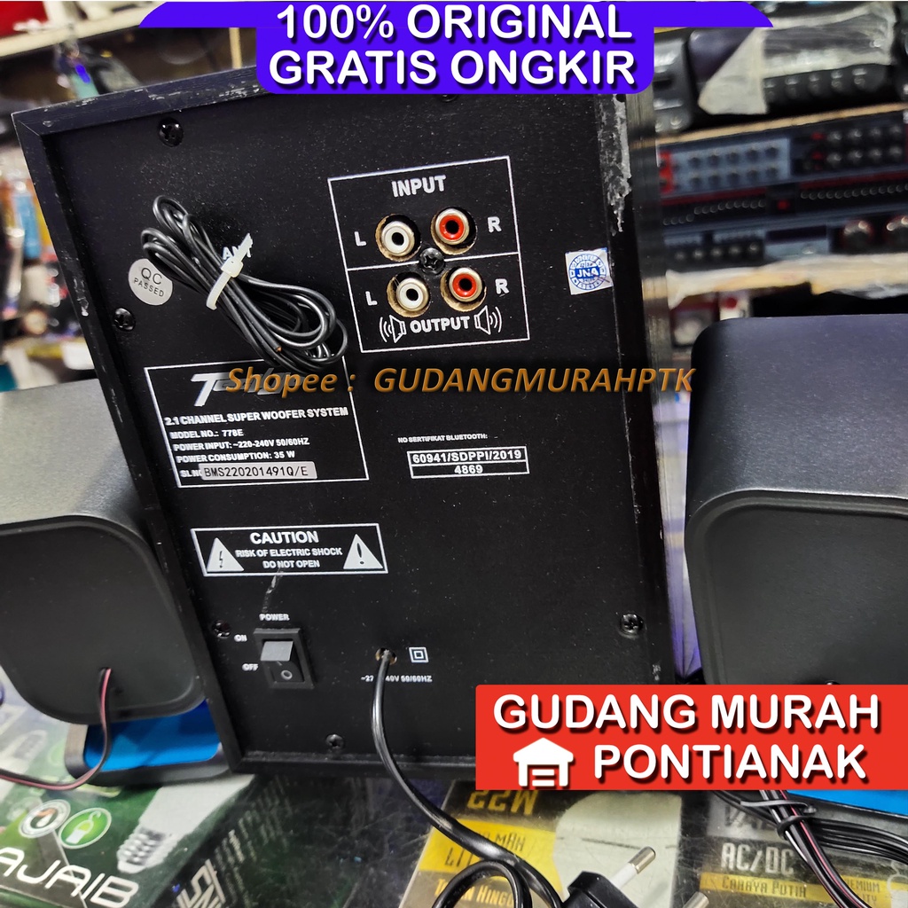 Speaker Bluethoot Teckyo Produk By GMC Multimedia 778E