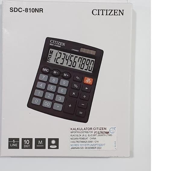 

✹ Kalkulator Citizen SDC 810 Original 10 Digit ☛
