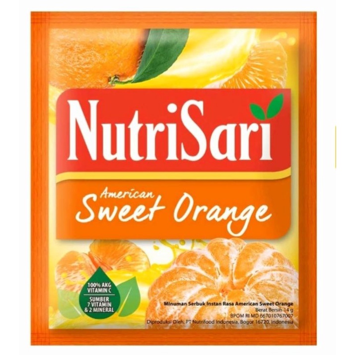 

Nutrisari sweet orange sachet