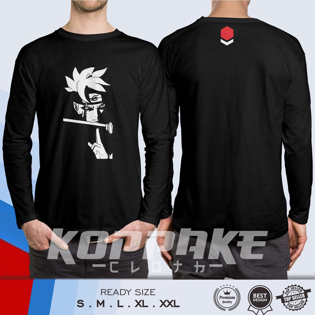 Kaos Boruto Naruto The Next Generation Lengan Panjang Baju Anime