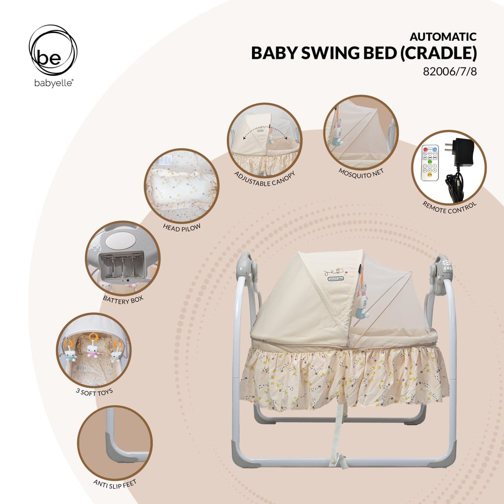 Box baby elle tempat tidur Babyelle swing cradle ayunan ayun otomatis elektrik Makassar