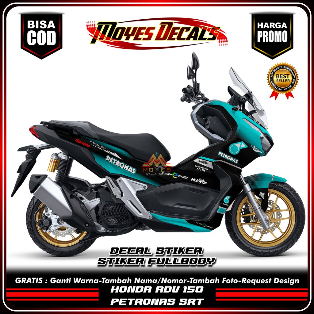 sticker decal honda adv petronas fullbody decal honda adv petronas dekal stiker honda adv petronas f