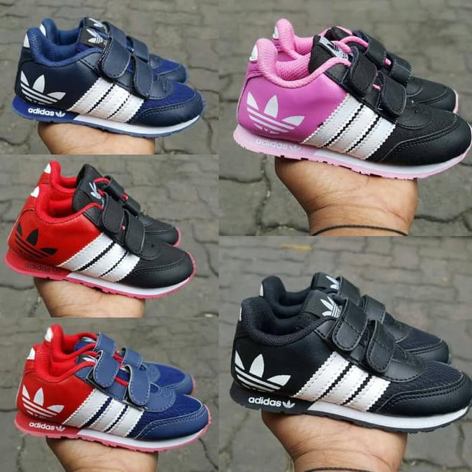 Adidas Neo Anak Slip On size 25 - 34 sepatu man wanita tanpa tali pink