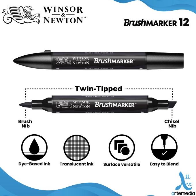 

[[COD]] Brush Marker Winsor & Newton Promarker Brush Pen Set 12 Dual Point TERBARU Kode 1176