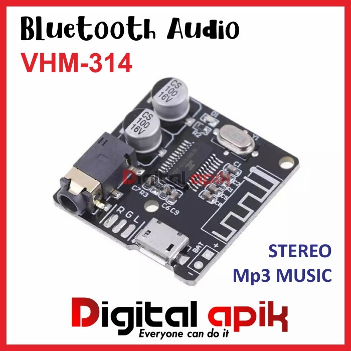VHM-314 Bluetooth Audio Receiver 5.0 Stereo MP3 Music VHM314 VHM 314