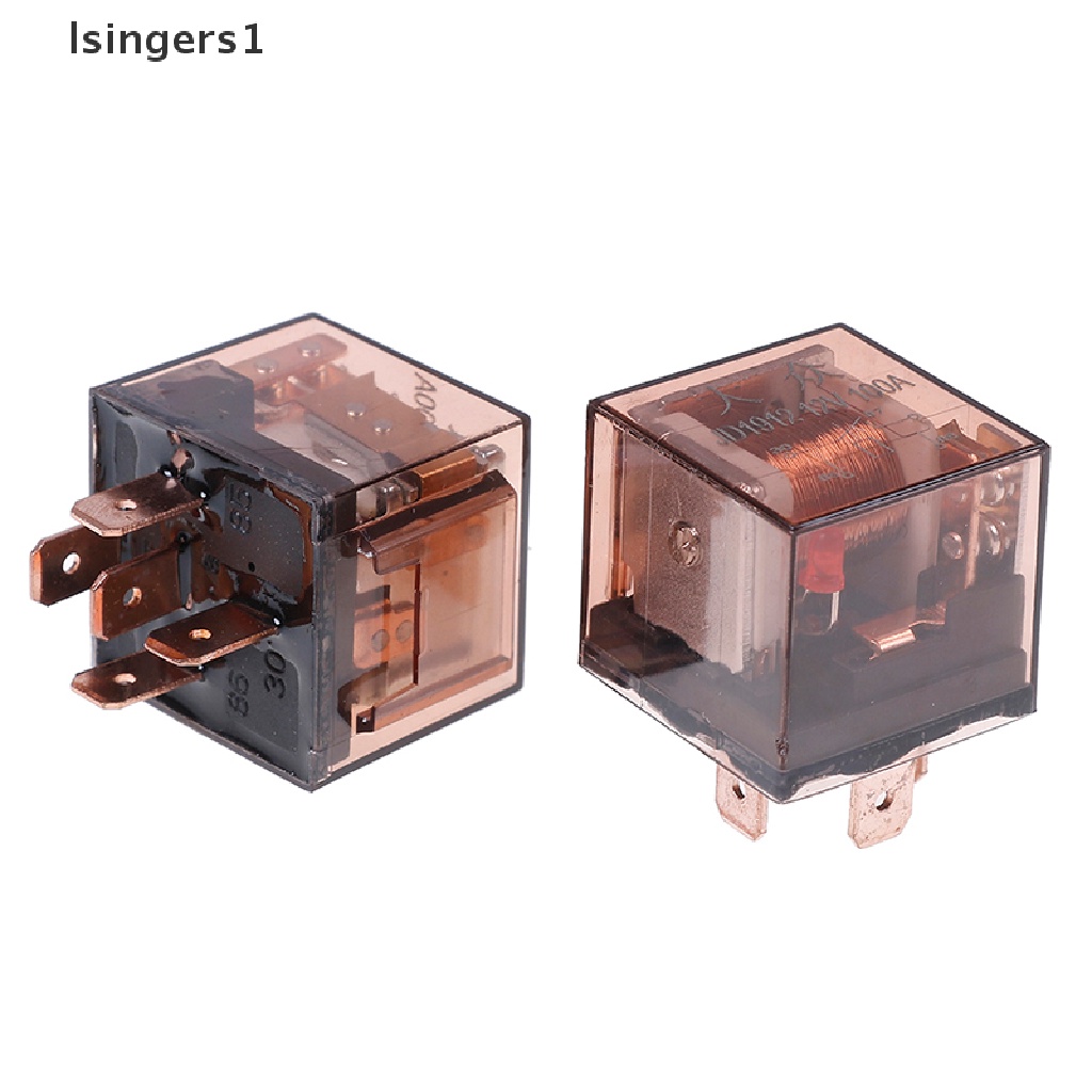 (lsingers1) Relay SPDT 12 / 24V 100A 4 / 5Pin Tahan Air Untuk Mobil