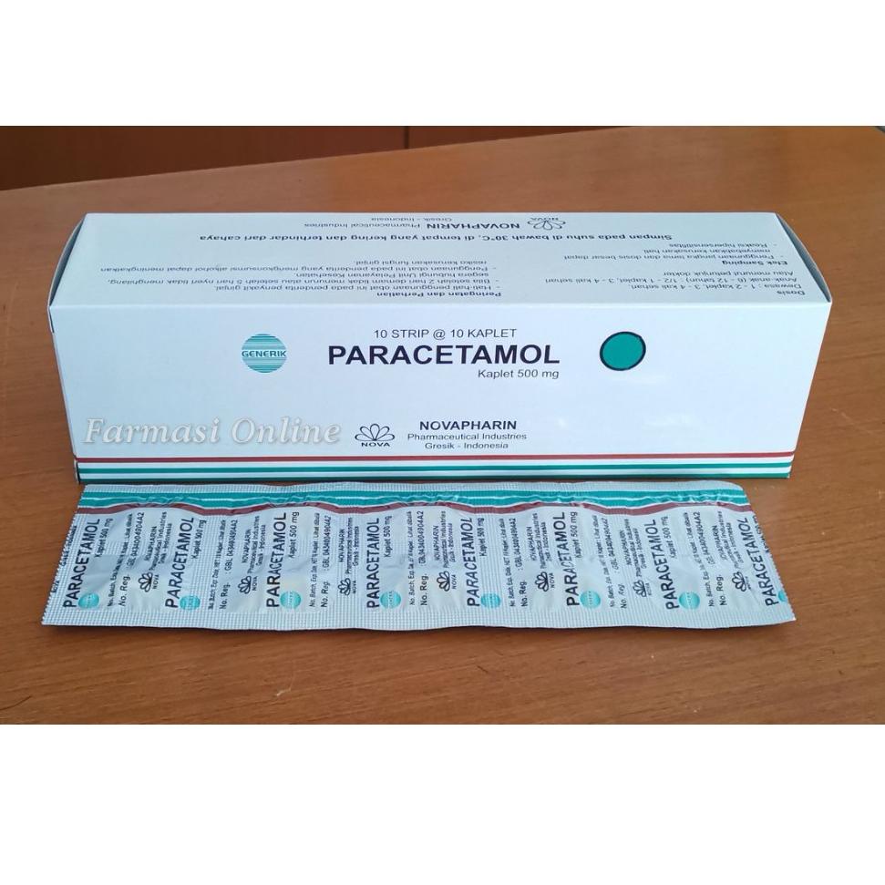 [PRODUK MYVKZ] Paracetamol 500 mg Errita, Mersi, PIM, Nova, Promed, Triman Box 100 Tablet 9VH