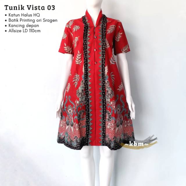 Tunik Vista katun  ori batik solo