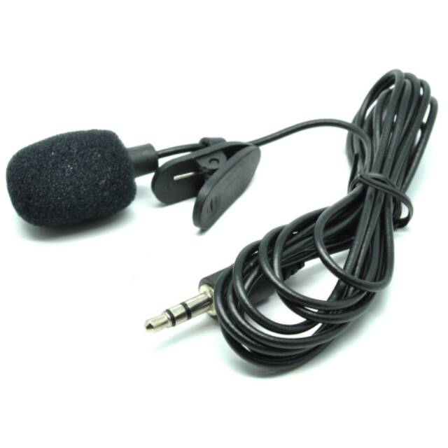 Microphone Mikrofon 3,5 mm with Clip Klip for Smartphone / Laptop / Tablet PC - SR-503 - Black