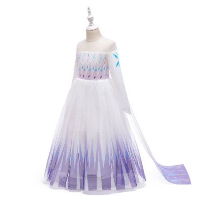 Kostum Frozen 2 Elsa Baju Costume Dress Pesta Anak Princess