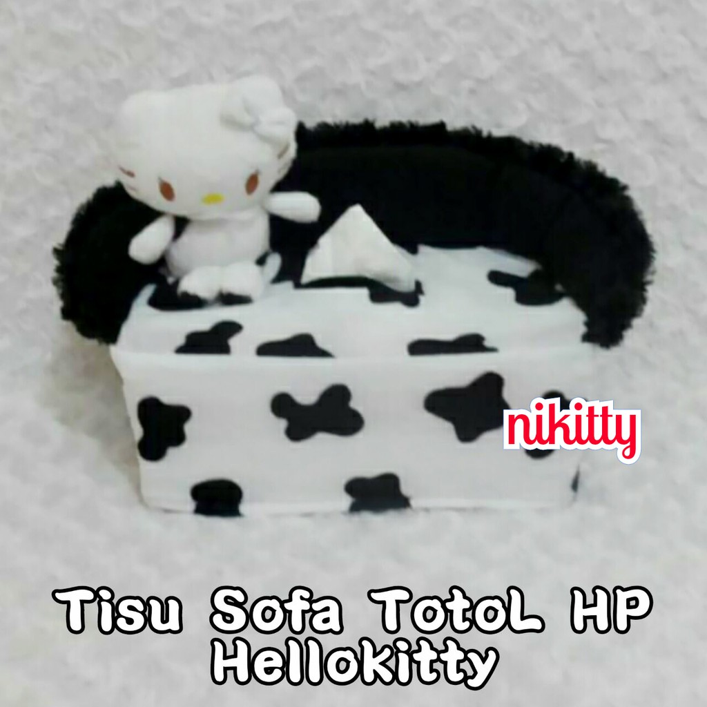 Tempat Tissue / Tisu / BoX Tisu Sofa HeLLo KittY ToToL HP