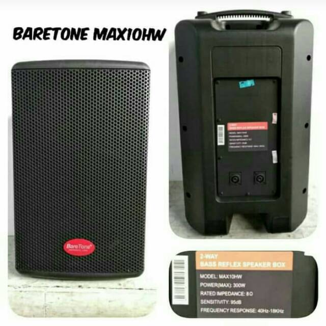 SPEAKER PASIF BARETONE MAX 10 HW