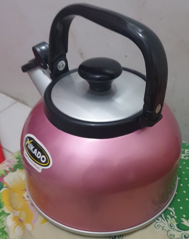 Maspion Teko Pemanas Air 3,5l Teko Masak Bunyi Siul Whistling Kettle Rigoletto Anti Karat Ori