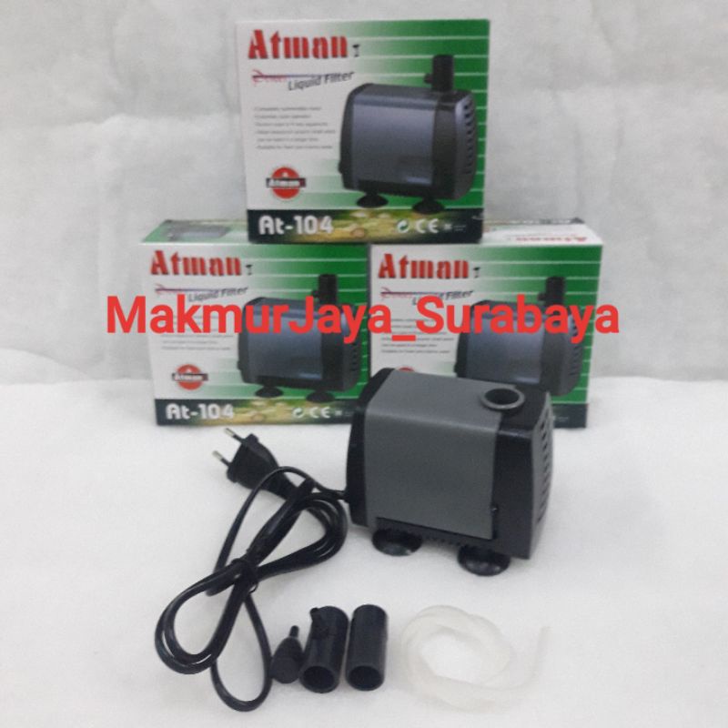 Pompa Air  ATMAN 104 / AT104  untuk Aquarium atau kolam