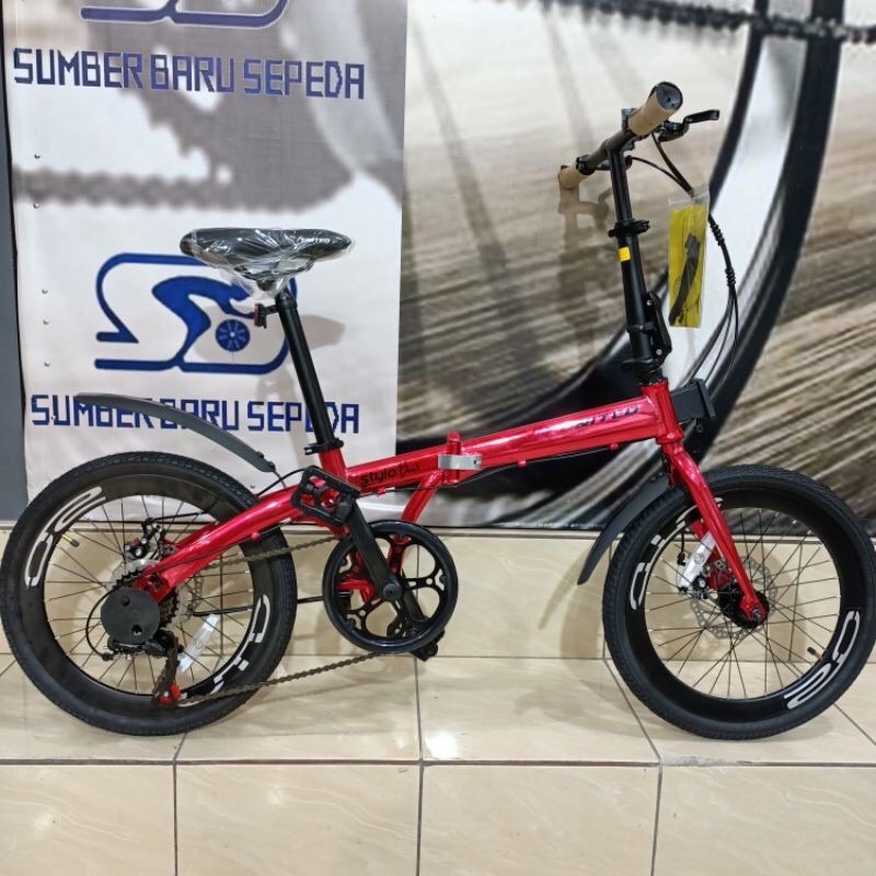 Sepeda Lipat United Stylo Beat 20 Inch Rem Cakram