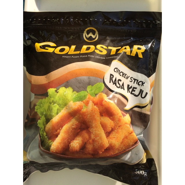 

GOLDSTAR Nugget ayam Stik Keju 500gr