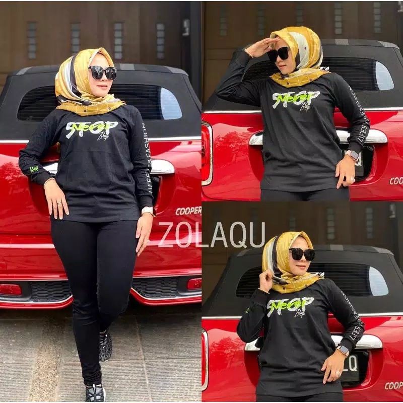 Terlaris Kaos ZOLAQU Hitam ORI READY STOCK