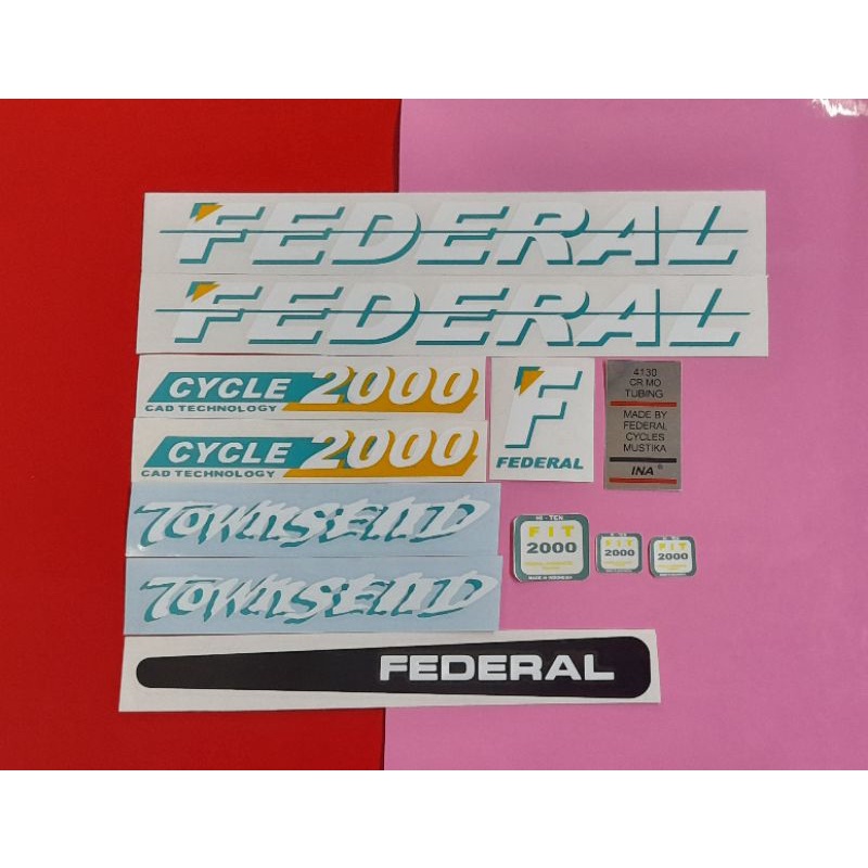 Stiker Sepeda Federal Townsend
