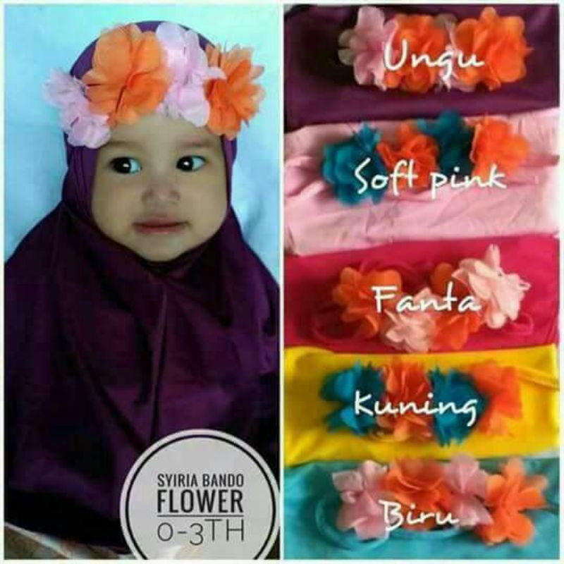 JILBAB BAYI sampai 18 bulan MODEL TURBAN JILBAB BANDO TOPI dll