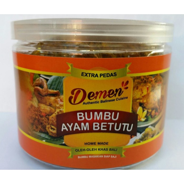 

Bumbu Ayam Betutu Siap Saji DEMEN Oleh - Oleh Khas Bali EXTRA PEDAS