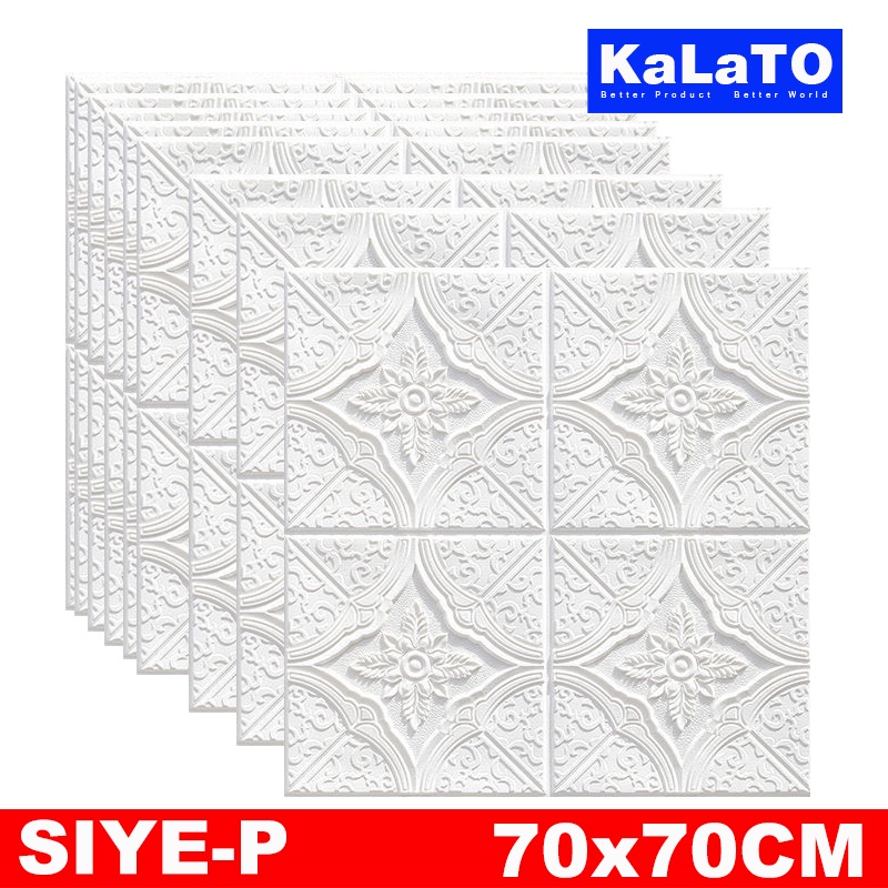 (KaLaTO) Wallpaper dinding 3d motif gambar wallfoam Dekorasi Kamar murah 70x77cm-SIYE-P 3.5nn