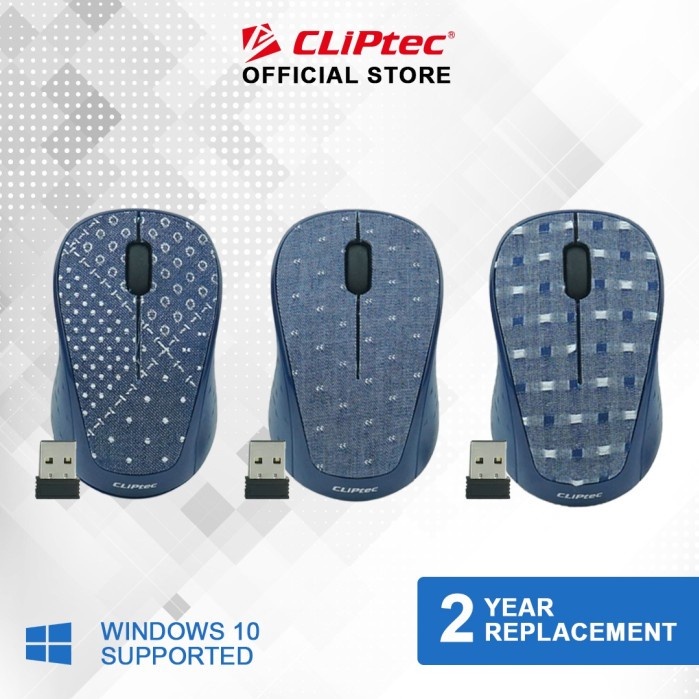 CLIPTEC MOUSE WIRELESS SILENT JEANS