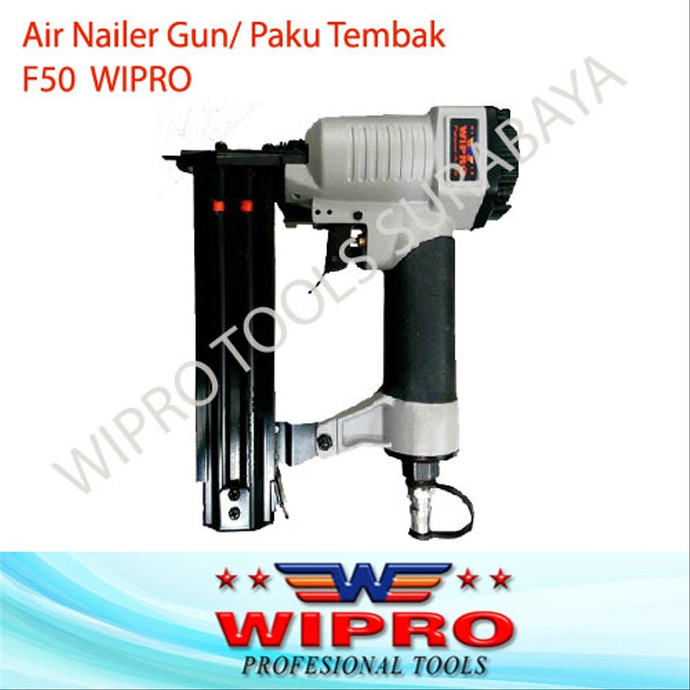 Air Nailer Gun Mesin Paku Tembak Angin Wipro F50 With Safety Dis