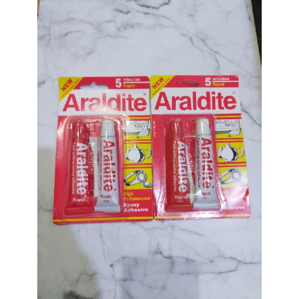 

Lem Araldite / Lem Kaca Araldite / Lem Kaca Jam Tangan/Araldite 17ml