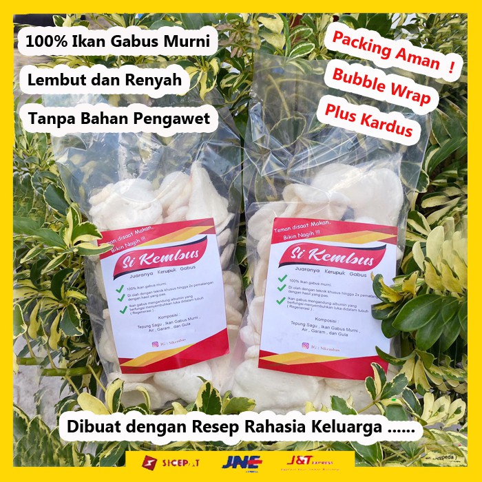 

Kerupuk Ikan Gabus Goreng Sehat Palembang Krupuk Kemplang Ikan Gabus