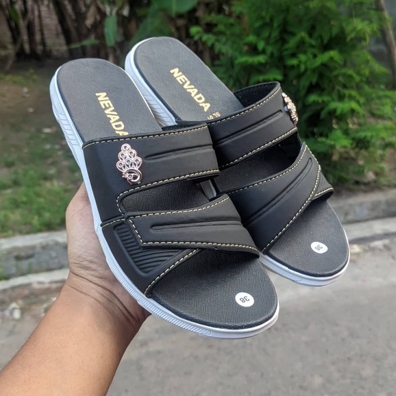 NEVADA - SANDAL FLAT WANITA SENDAL SLIDE SANTAI WANITA SLOP RINGAN SANDAL CEWEK NEVADA TERBARU