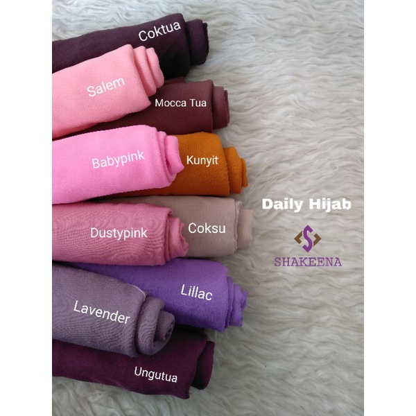 50rb dapat 3 Jilbab Segitiga Instan - Jilbab harian bahan adem