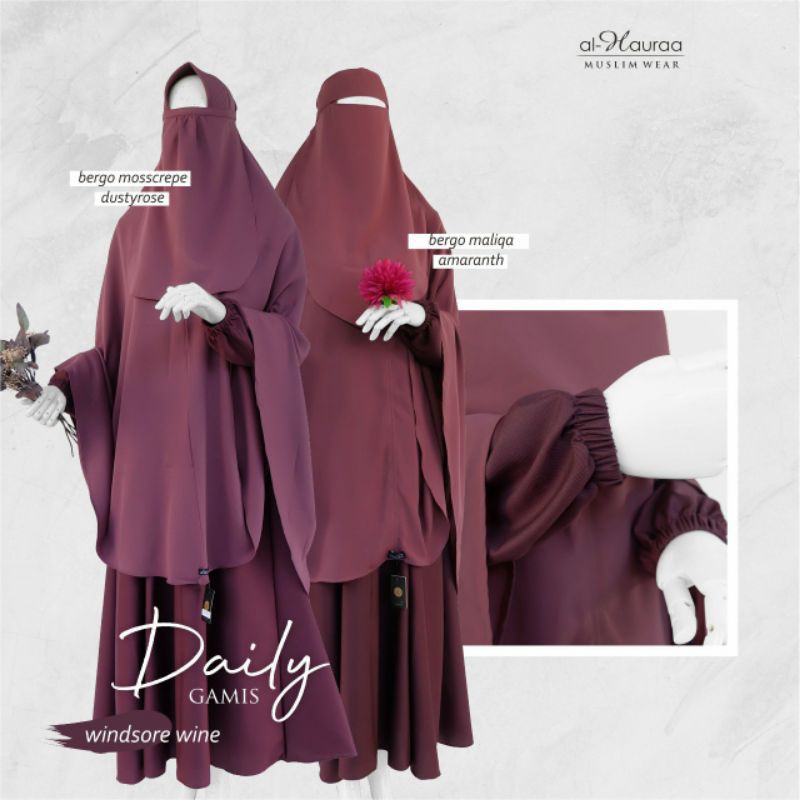 Gamis Daily Alhaura gamis toyobo adem