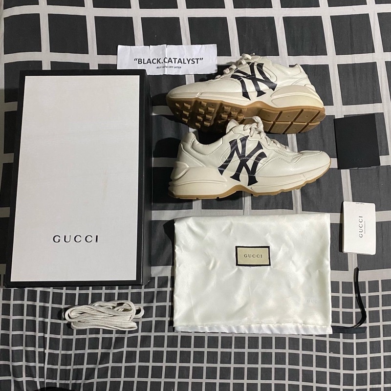 Gucci Rhyton Sneakers NY Yankees