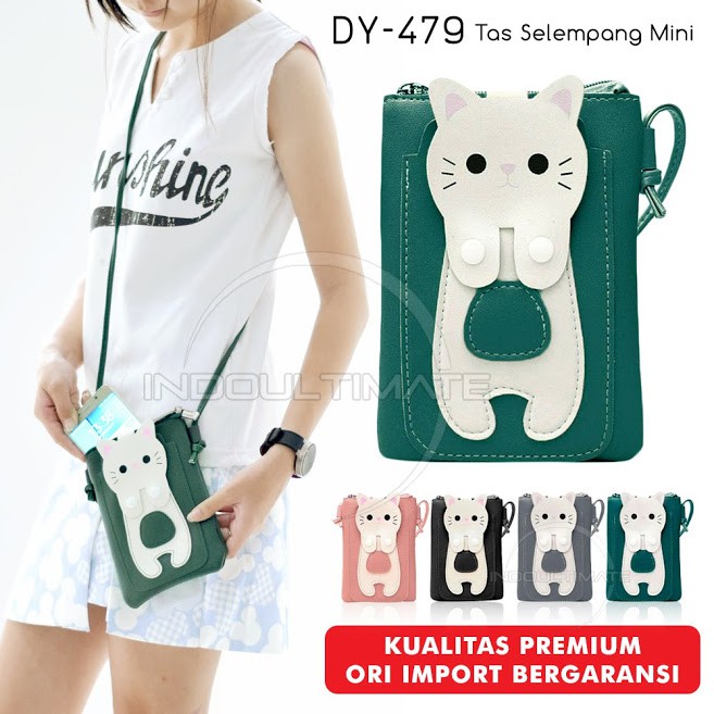 Tas Wanita Import murah DY-479 Tas Cewek Batam tas hp Tas Bahu Selempang Mini Korea Branded GREEN