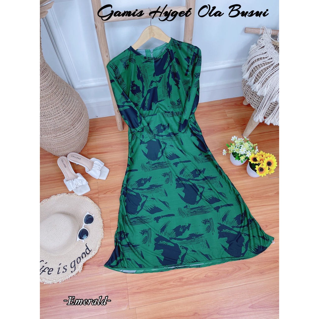 Gamis Hyget Busui Lanjutan Katalog Gamis Murah Gamis Hyget Gamis 30ribuan AH-HY.OLA BSUI emeral
