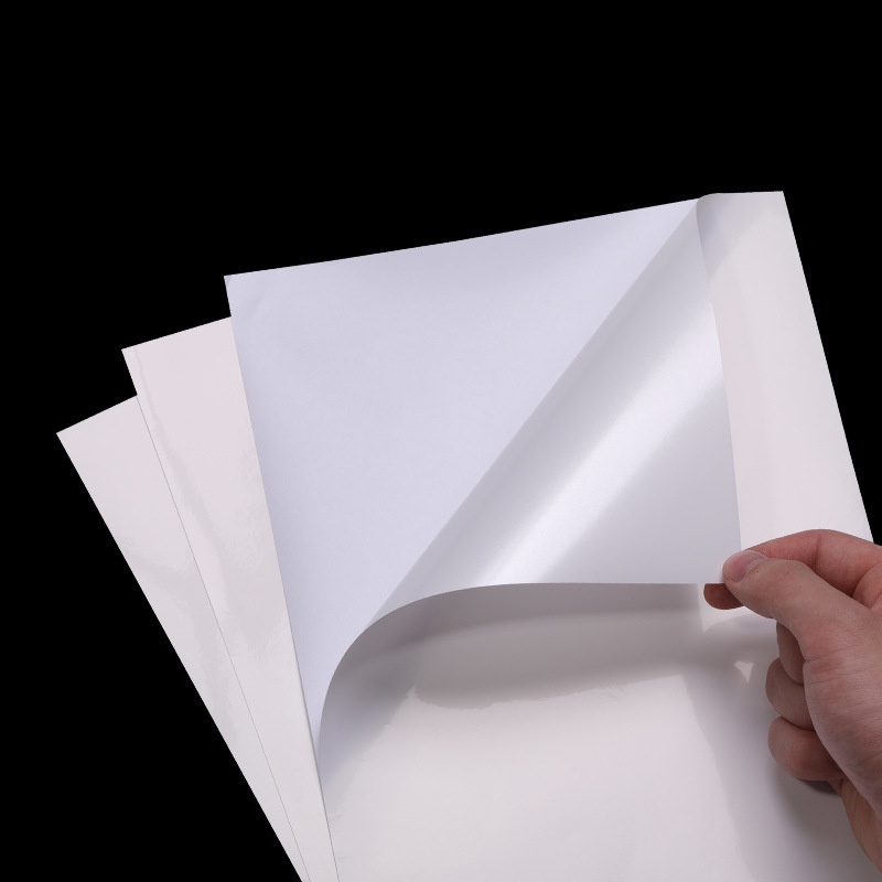 10pcs / Pak Stiker Kertas Cetak Laser Holografik Ukuran A4 Bahan pet Tahan Air Cepat Kering