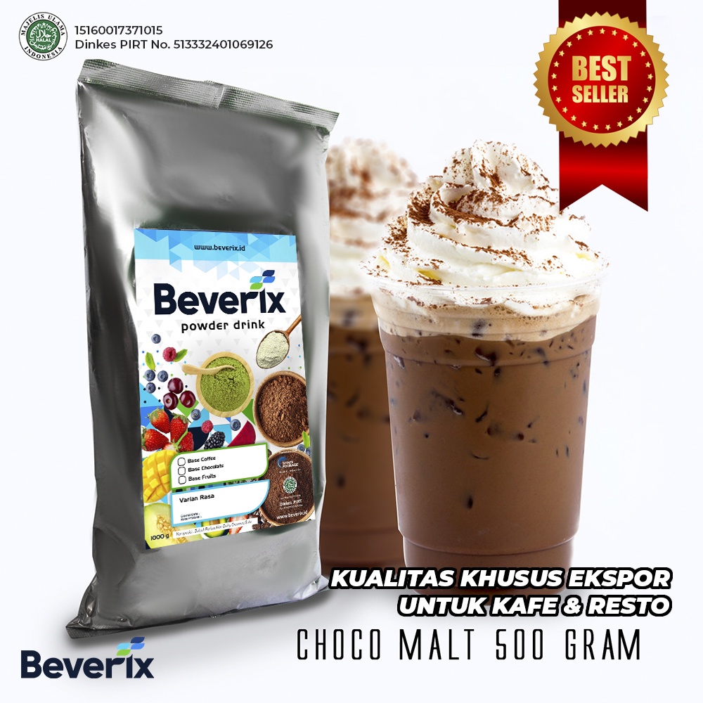 

Bubuk Minuman Coklat Milo Coklat Malt Choco Original Premium Ala Cafe Beverix Powder Drink Kemasan 500 gram