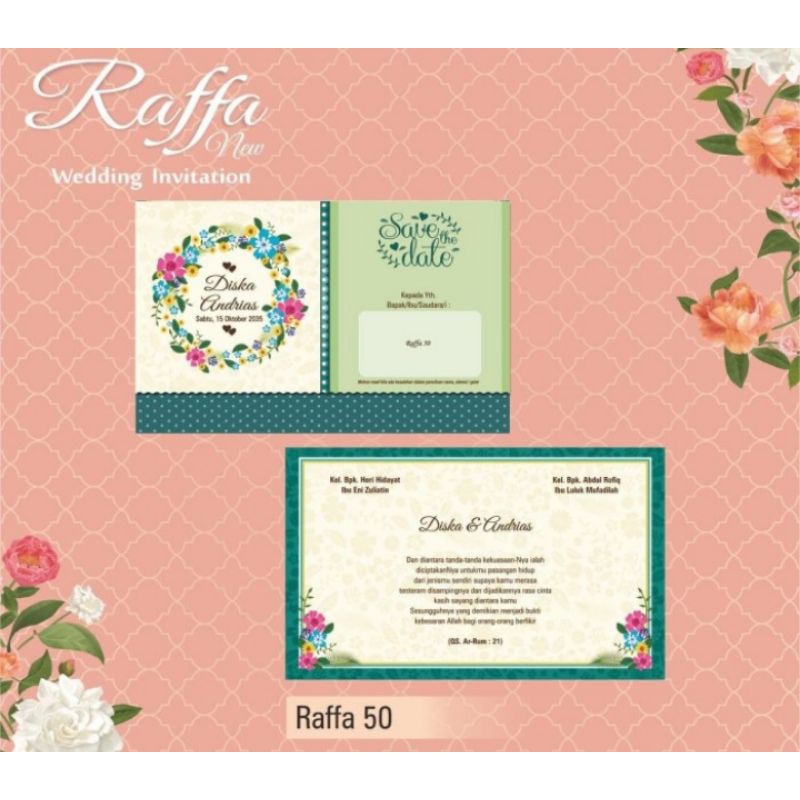undangan raffa 50 undangan unik/undangan lucu